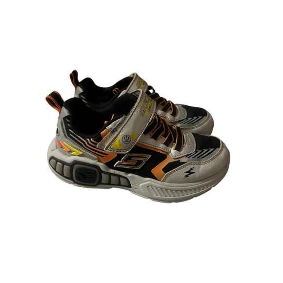 Skechers Boys Light Storm‎ Sneakers Black and Grey Size 13 - Picture 4 of 8